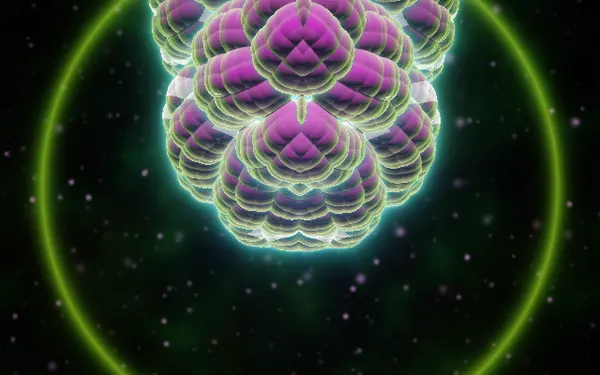 Infinite bulb — a visual in Deep Trip Visuals: 3D fractal, endless dive
