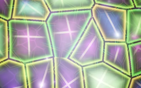 Dividing cells — a visual in Deep Trip Visuals: living membranes, crystal facets