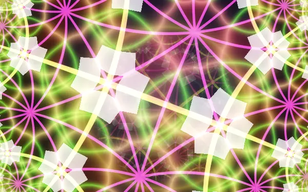 Hyperbolic voyage — a visual in Deep Trip Visuals: endless flight through curved tiles