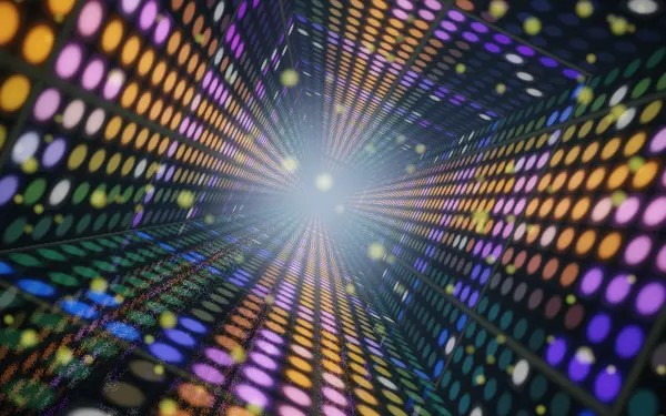 LED tunnel — a visual in Deep Trip Visuals: 3D corridor, eight light shows